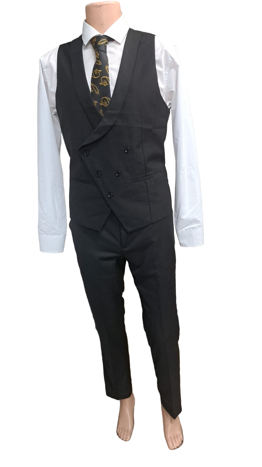 Plain Black - One button Suit