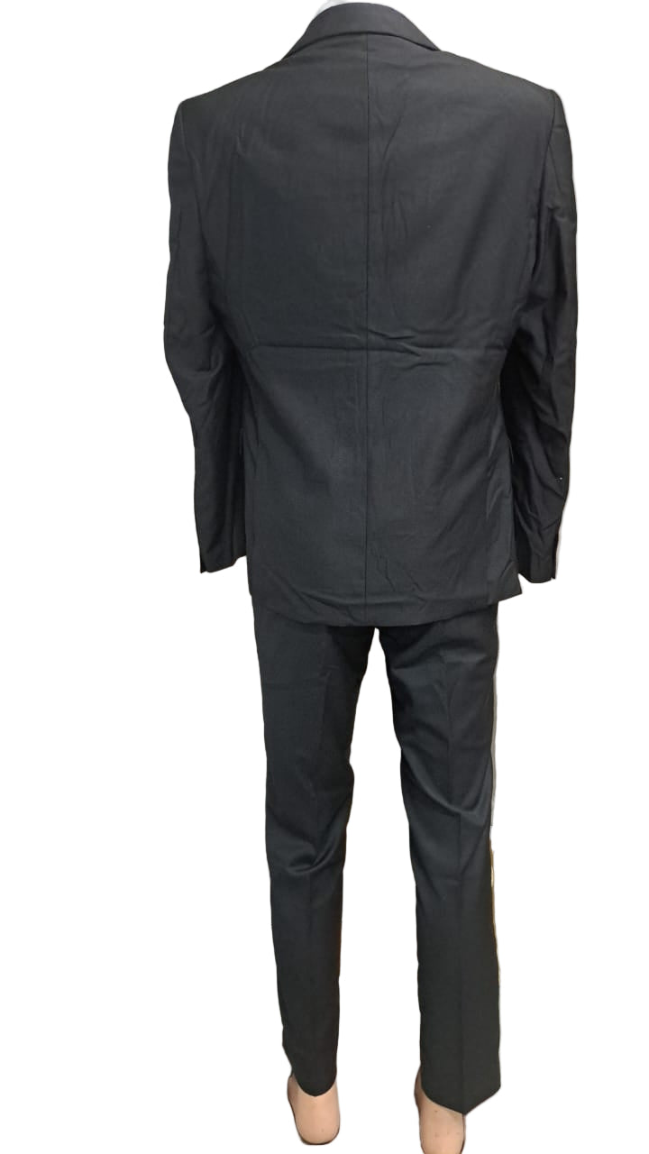 Plain Black - Two button Suit