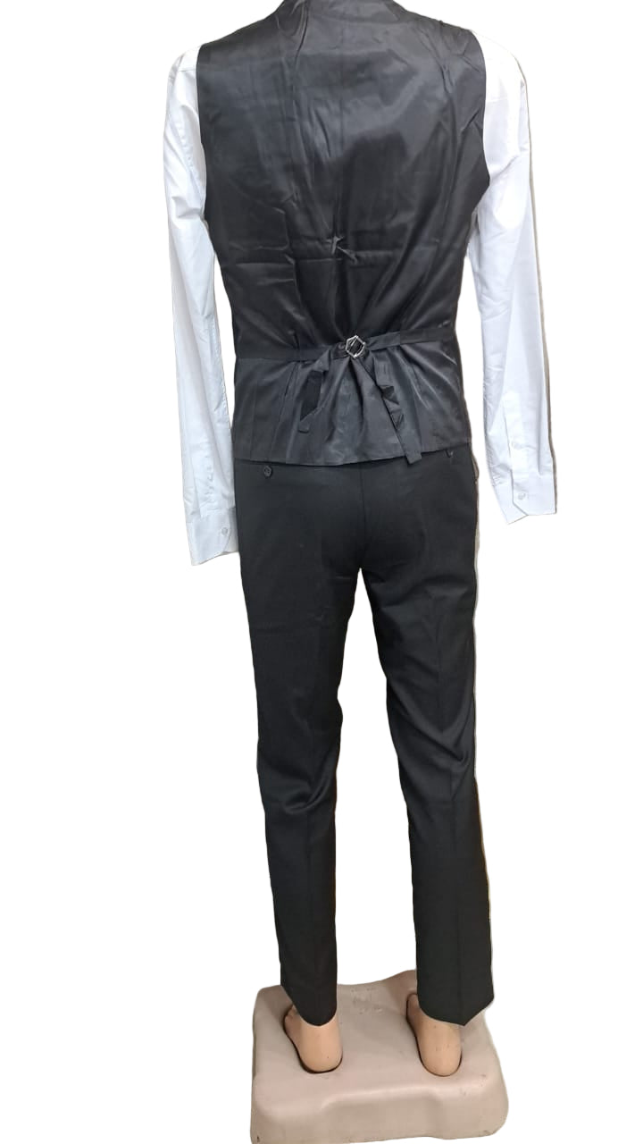 Plain Black - Two button Suit