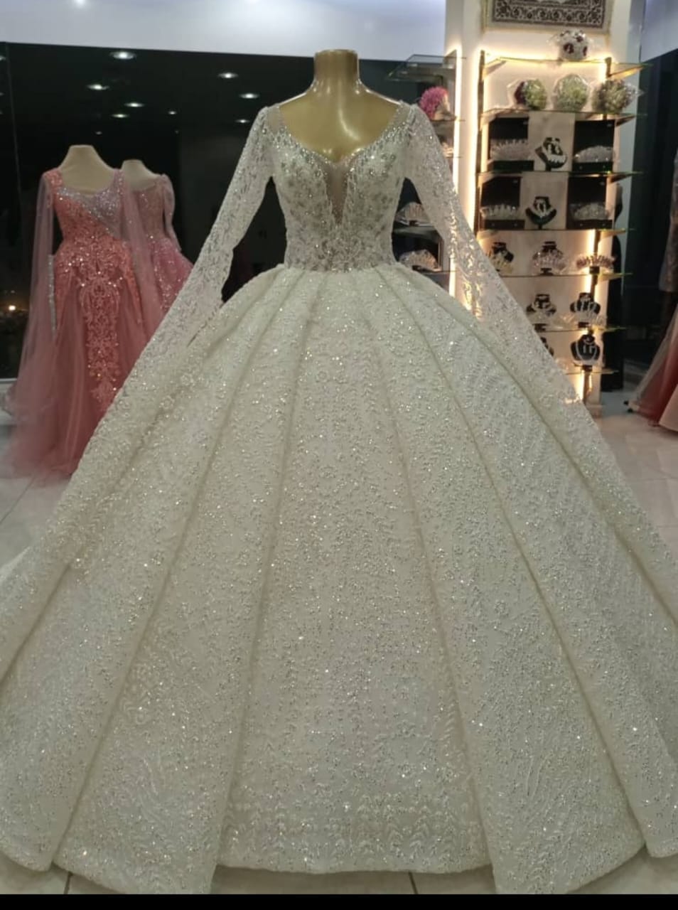 Cream White - Jordanian Wedding Gown