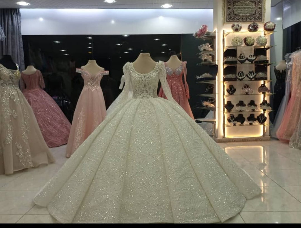 Cream White - Jordanian Wedding Gown
